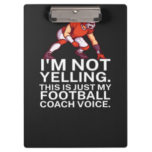 American Football Coach Clipboard
