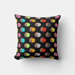 American Football - Colourful Helmets and Ball Cushion