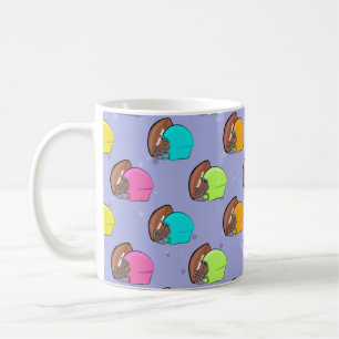 American Football - Colourful Helmets & Ball Coffee Mug