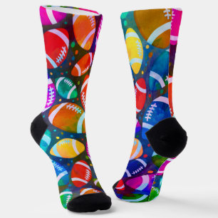 American Football Colourful pattern Socks