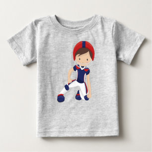 American Football, Cute Boy, Brown Hair, Rugby Baby T-Shirt