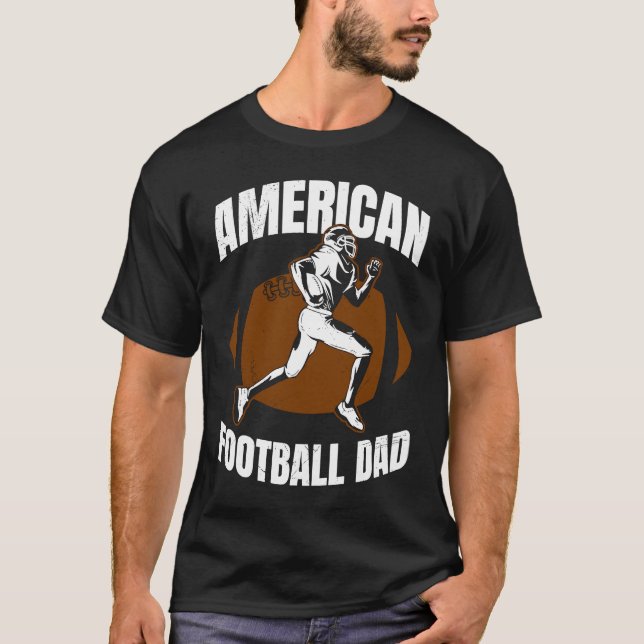 American Football Dad Quaterback Kicker For Men Wo T-Shirt (Front)