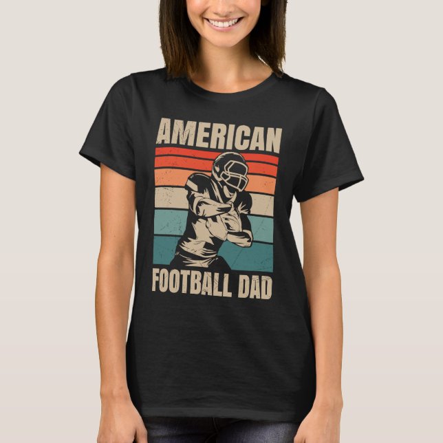 American Football Dad Quaterback Kicker For Men Wo T-Shirt (Front)
