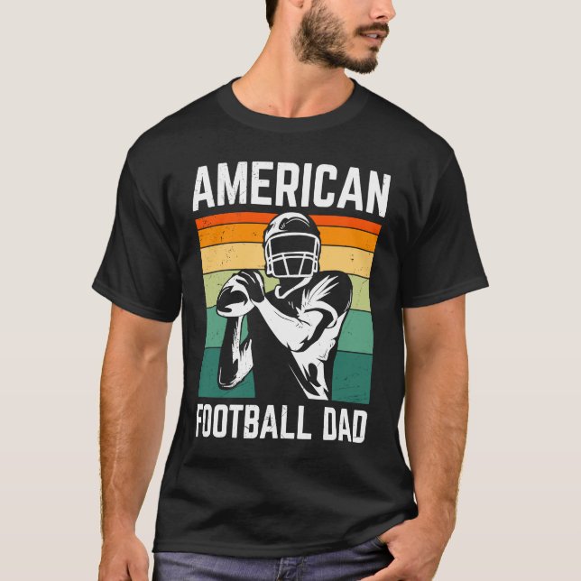 American Football Dad Quaterback Kicker For Men Wo T-Shirt (Front)