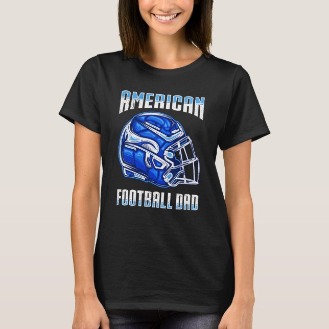 American Football Dad Quaterback Kicker For Men Wo T-Shirt (Front)