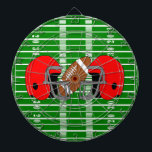 American Football Design Dartboard<br><div class="desc">Dartboard American football design that can be customised with any text of your choice. Should you require any help with customising then contact us through the link on this page. American football design dartboard</div>
