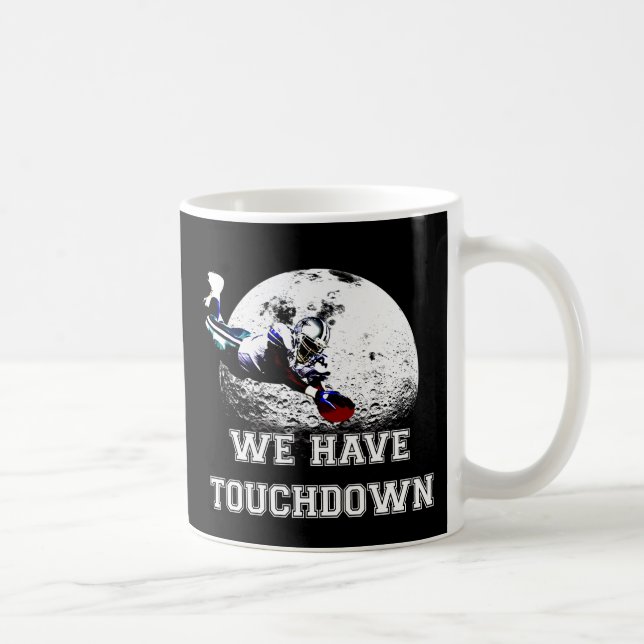 American football dive "We have touchdown", Coffee Mug (Right)