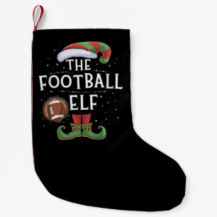 American Football Elf Family Matching Christmas Small Christmas Stocking