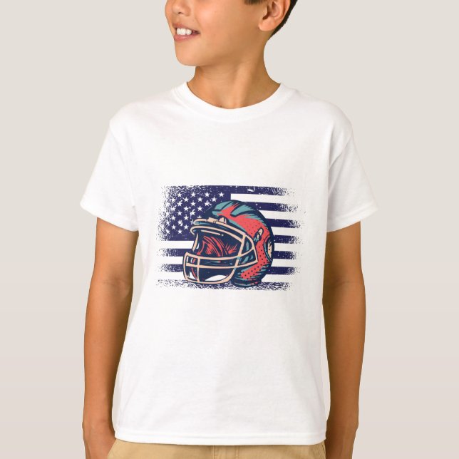 American Football Fan Jersey Shirt USA Flag (Front)