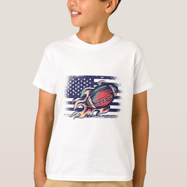 American Football Fan Jersey Shirt USA Flag (Front)
