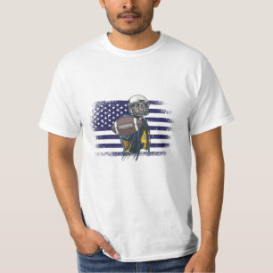 American Football Fan Jersey Shirt USA Flag