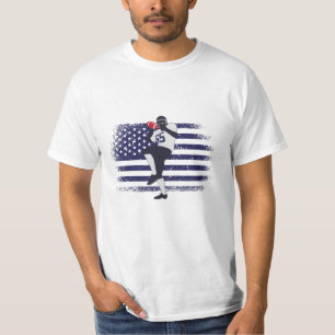 American Football Fan Jersey Shirt USA Flag