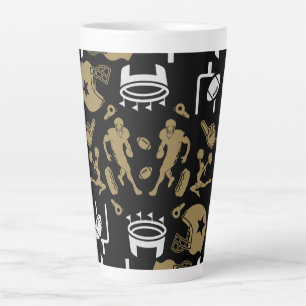 American Football Fan Latte Mug