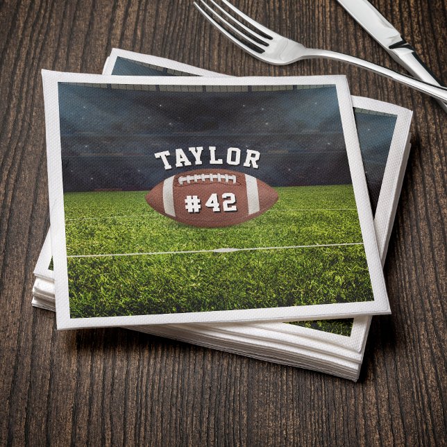 American Football Field Name Team Jersey Number Napkin (American Football Field Name Team Jersey Number Napkins
)