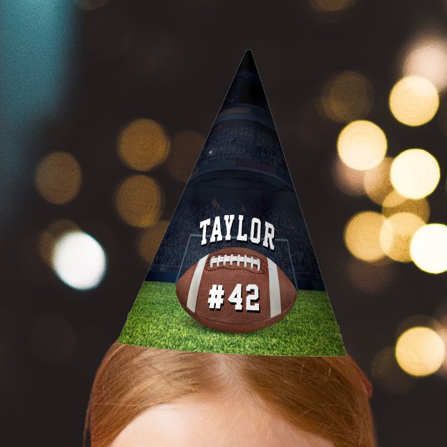American Football Field Name Team Jersey Number Party Hat (American Football Field Name Team Jersey Number Party Hat)