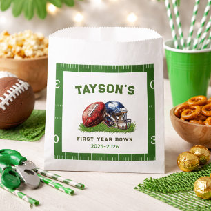 American Football First Year Down 1st Birthday Favour Bag