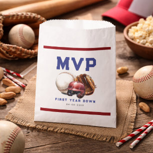 American Football First Year Down 1st Birthday Favour Bag