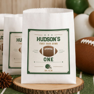 American Football First Year Down 1st Birthday Favour Bag