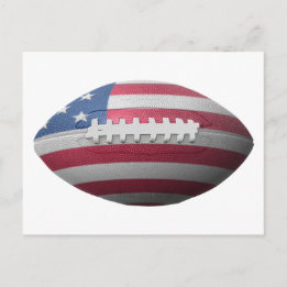 American Football Flag Postcard