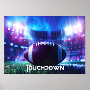 AMERICAN FOOTBALL - FOOTBALL - TOUCHDOWN POSTER
