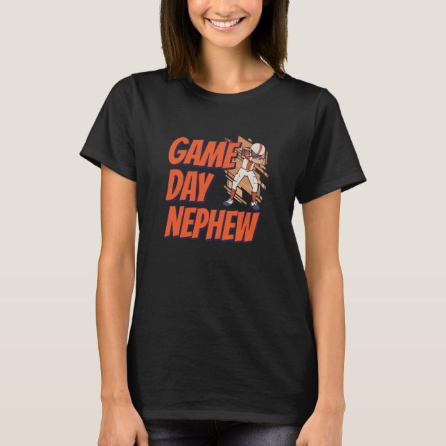 American Football Footballer Player Football Nephe T-Shirt (Front)