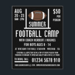 American Football & Goal Football Camp Advertising Flyer<br><div class="desc">American Football & Goal,  Football Camp Advertising Flyers By The Business Card Store.</div>