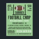 American Football & Goal Football Camp Advertising Flyer<br><div class="desc">American Football & Goal,  Football Camp Advertising Flyers By The Business Card Store.</div>