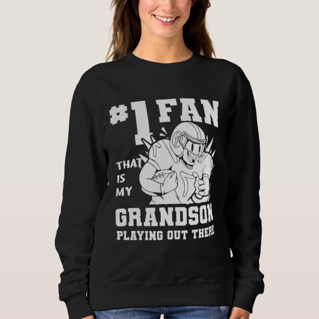 American Football Grandfather  Footballer Football Sweatshirt (Front)