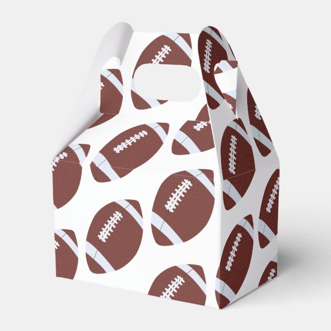 American Football Gridiron Ball Pattern Favour Box (Front Side)