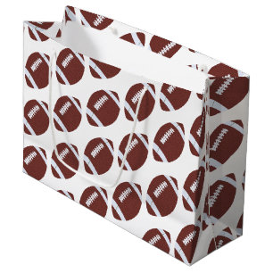 American Football Gridiron Ball Pattern Large Gift Bag