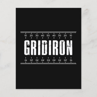 American football gridiron flyer