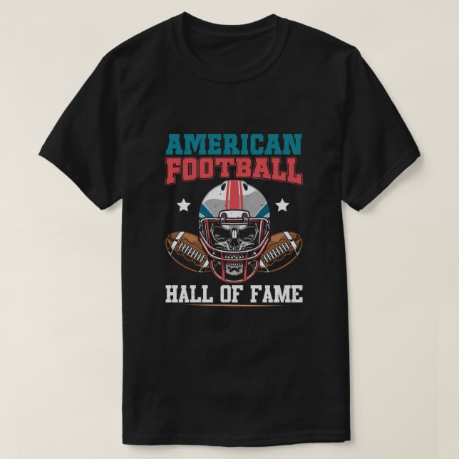 American Football Hall Of Fame T-Shirt (Design Front)