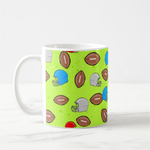 American Football - Helmet & Ball Seamless Pattern Coffee Mug