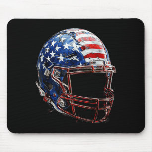American Football Helmet Usa Flag Sport Mouse Pad