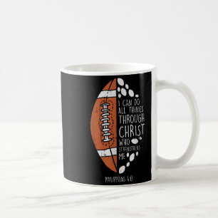 American Football I Can Do Things Bible God Jesus  Coffee Mug