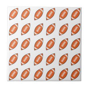 American football illustration pattern ceramic tile