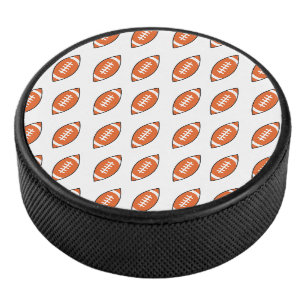 American football illustration pattern hockey puck