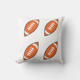 American football illustration pattern throw pillo cushion