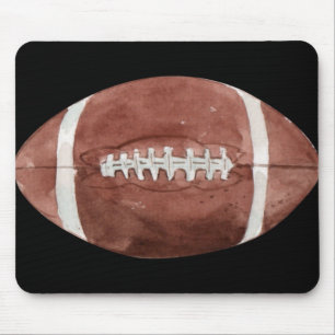 American football in watercolor mouse pad