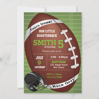 American Football Invitation