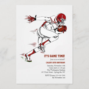 American Football Invitation