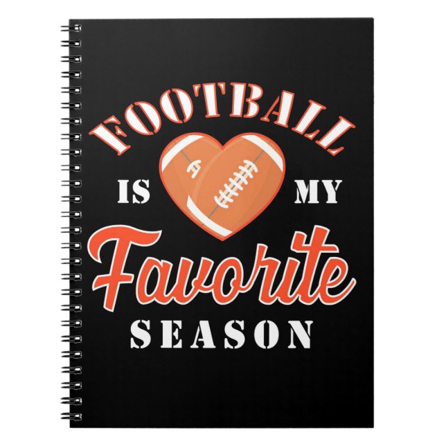 American Football Is My Favourite Season Notebook (Front)