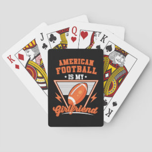 American Football Is My Girlfriend Playing Cards