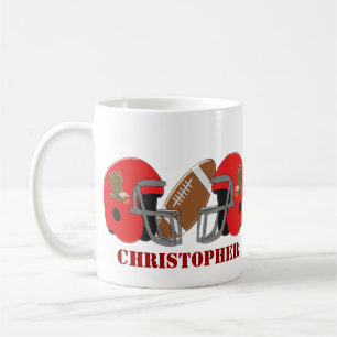 American Football Just Add Name Coffee Mug