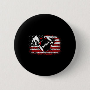 American Football Lineman Offensive Player Apparel 6 Cm Round Badge