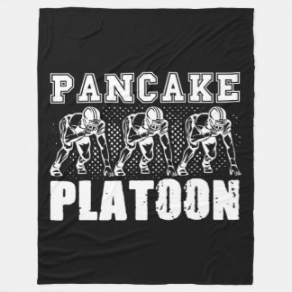 American Football Lineman Pancake Platoon Player S Fleece Blanket