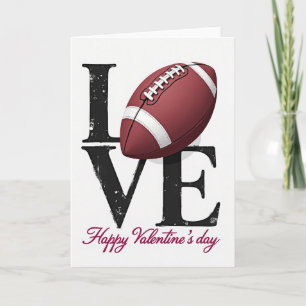 American Football Love Card