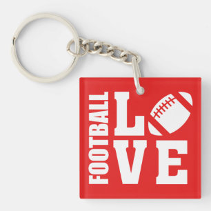 American Football Love Key Ring