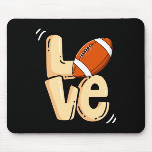 American Football Love Valentines Rugby Srts Pl _1 Mouse Pad
