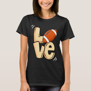 American Football Love Valentines Rugby Srts Pl _1 T-Shirt